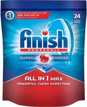 Finish Dishwasher All in 1 Max Powerball Dishwashing Detergent  (24 Pod) at Rs. 167