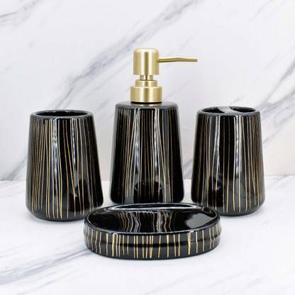 KidsCity.In Ceramic Bathroom Accessories Set of 4 Bath Set with Soap ...