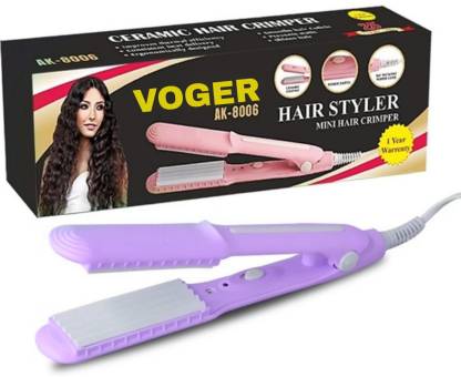 VOGER KM-8006F Mini Hair Crimper With 4 X Protection Coating Electric Hair  Styler Price in India - Buy VOGER KM-8006F Mini Hair Crimper With 4 X  Protection Coating Electric Hair Styler online