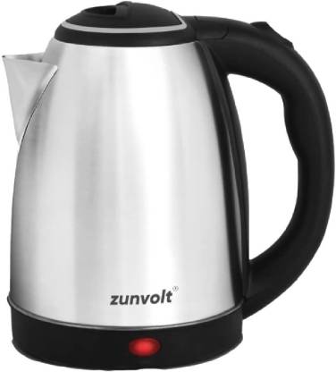 ZunVolt 1.8L Electric Kettle  (1.8 L, Silver, Black)