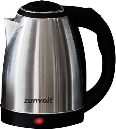 ZunVolt 1.5L Electric Kettle  (1.5 L, Silver, Black)