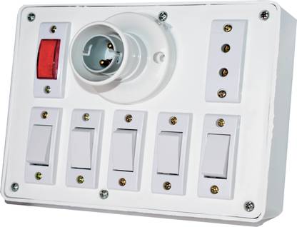 Frigate Anchor 5 Switch 1Indicator,1 Socket,1 Holder (PVC UNBREKABALE ...