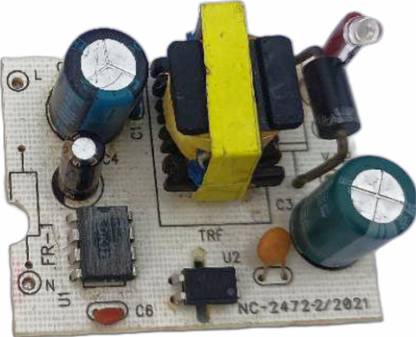 Electronics Crafts 12V 1 Amp Power Supply Board SMPS - PCB AC To DC ...