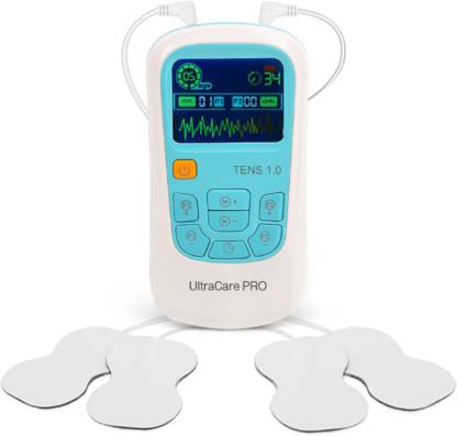 UltraCare PRO TENS 1.0 Rechargeable Dual Channel Digital TENS Unit/TENS Device/TENS Machine Physiotherapy Pulse Massager Equipment for Nerve Stimulation, Full Body Pain Relief Full Body(Hammer,Tapping) Electrotherapy Device