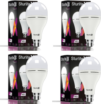 Sturlite Klik (3 in 1) 15W LED Inverter Bulb (Pack of 4) 14 hrs Bulb Emergency Light