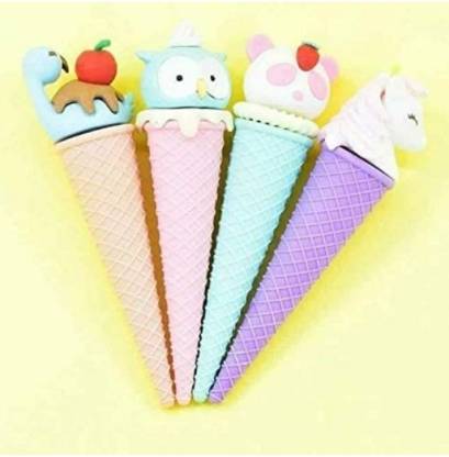  | Study wala Ice cream eraser cone shape beautiful design best  return gifts for your kids Non-Toxic Eraser -