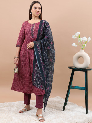 KETCH Women Kurta Pant Dupatta Set