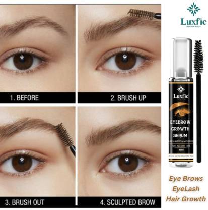 luxfic Eye Brows EyeLash Hair Growth & Volume Serum 10ml 10 ml - Price in  India, Buy luxfic Eye Brows EyeLash Hair Growth & Volume Serum 10ml 10 ml  Online In India,