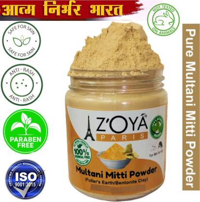 ZOYA PARIS Multani Mitti Powder mix it with milk or Yogurt and apply on  scalp and hair . - Price in India, Buy ZOYA PARIS Multani Mitti Powder mix  it with milk