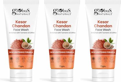 GLOBUS NATURALS Kesar Chandan Skin Lightening & Tan Removal Face Wash  (225 g)