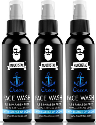 MUUCHSTAC Ocean for Men, Fights Acne & Pimple, Skin Brightening, All Skin Types Face Wash