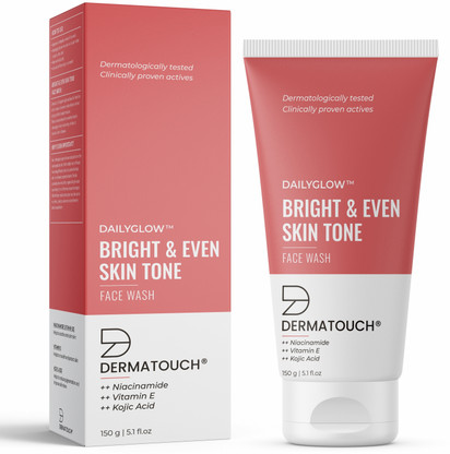 Dermatouch Bright & Even Tone with Niacinamide, Vitamin E and Kojic Acid Face Wash