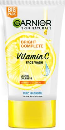 garnier bright complete vitamin c face wash review