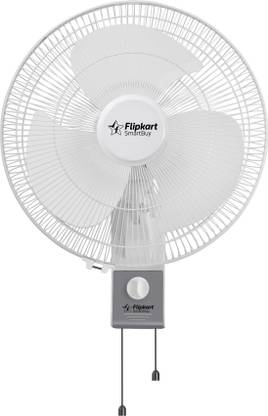Flipkart SmartBuy Potent 400 mm Ultra High Speed 3 Blade Wall Fan  (White & Grey, Pack of 1)