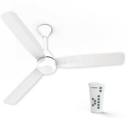 [Exchange Your Old Fan] Crompton Energion Cromair Remote 5 Star 1200 mm 3 Blade Ceiling Fan  (Opal White, Pack of 1)