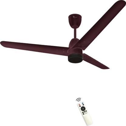 Syska EFFECTA 5 Star 1200 mm BLDC Motor with Remote 3 Blade Ceiling Fan  (Bakersbrown, Pack of 1)