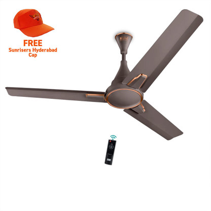 KUHL | Prima A1, BLDC, 29W, Low Noise, Energy-Saving, 5-Year Warranty 5 Star 1200 mm BLDC Motor with Remote 3 Blade Ceiling Fan