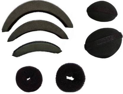 PRIZLEEN Hair Style DONUT | Perfect BUN | JUDA Maker | Tool For Women | Hair  Bumpits | Puff/Puffs Maker For Girls-Women (Combo of 7)- Black Hair  Accessory Set Price in India -