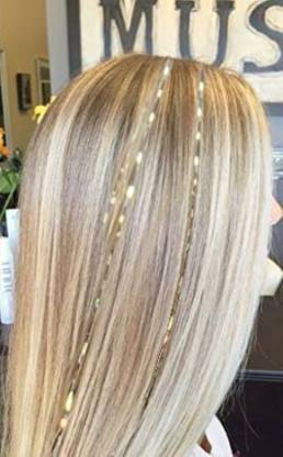 A H S 47 inch Hair Tinsel|Glitter|Highlight Hair Extensions for Women/Girls  Braid Extension Price in India - Buy A H S 47 inch Hair Tinsel|Glitter|Highlight  Hair Extensions for Women/Girls Braid Extension online
