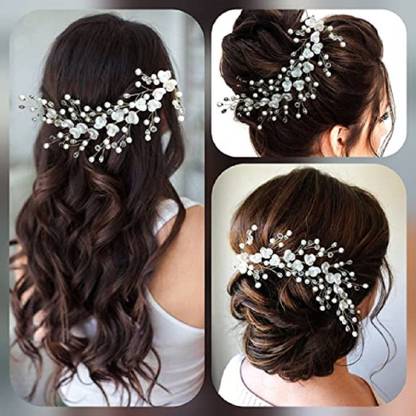 Nandnicreation Small White Rose flowers with White stone and Pearls Bridal Hair Pin Hair Pin Price in India - Buy Nandnicreation Small White Rose flowers with White stone and Pearls Bridal Hair Nandnicreation Small White Rose flowers with White stone and Pearls Bridal Hair Pin Hair Pin Price in India - Buy Nandnicreation Small White Rose flowers with White stone and Pearls Bridal Hair