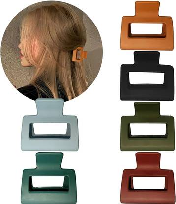 HOMEPIC Small Matte Rectangle hair claw thick hair pack Of 6 Hair Claw Price in India - Buy HOMEPIC Small Matte Rectangle hair claw thick hair pack Of 6 Hair Claw online HOMEPIC Small Matte Rectangle hair claw thick hair pack Of 6 Hair Claw Price in India - Buy HOMEPIC Small Matte Rectangle hair claw thick hair pack Of 6 Hair Claw online