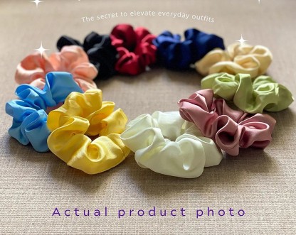 Buy Silk Hair Tie Hair Band Hair Scrunchie With Bow Ribbon Online in India   Etsy