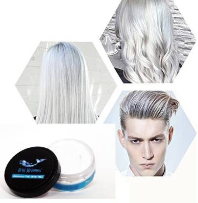 BLUEMERMAID WHITE UNISEX WASHABLE INSTANT TRENDY SNOW WHITE HAIR COLOR WAX  , WHITE - Price in India, Buy BLUEMERMAID WHITE UNISEX WASHABLE INSTANT  TRENDY SNOW WHITE HAIR COLOR WAX , WHITE Online