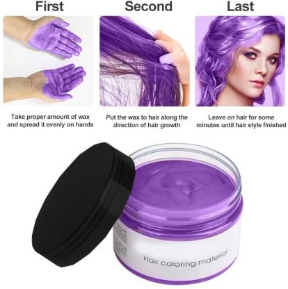 EVERERIN Natural Purple Hair Color Wax Mud Cream for Men Women , Purple -  Price in India, Buy EVERERIN Natural Purple Hair Color Wax Mud Cream for Men  Women , Purple Online