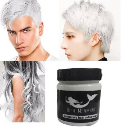 BLUEMERMAID NEW UNISEX WASHABLE INSTANT TRENDY SNOW WHITE HAIR COLOR WAX ,  WHITE - Price in India, Buy BLUEMERMAID NEW UNISEX WASHABLE INSTANT TRENDY  SNOW WHITE HAIR COLOR WAX , WHITE Online