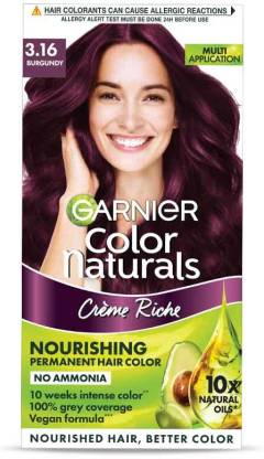 Garnier Color Naturals Creme , Shade , Burgundy - Price in India, Buy Garnier  Color Naturals Creme , Shade , Burgundy Online In India, Reviews,  Ratings & Features 