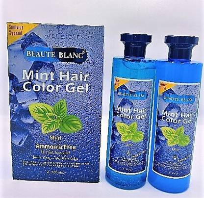 BEAUTE BLANC Mint Hair Color Gel Ammonia Free Fruit Vinegar Hair Color ...