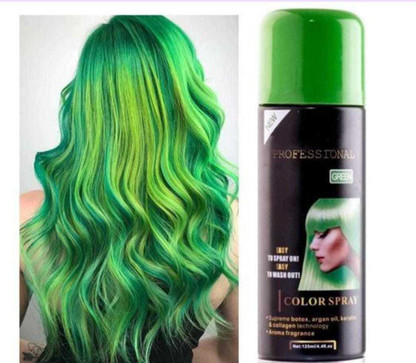 Haar Color Spray In Grün – Temporäre Haarfarbe, 100 Ml, Für Partys & Kostüme, Einfach Auswaschbar