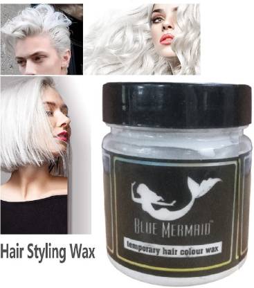 BLUEMERMAID Temporary White Hair Hairstyle Wax for Men and Women , WHITE ,  WHITE - Price in India, Buy BLUEMERMAID Temporary White Hair Hairstyle Wax for  Men and Women , WHITE ,