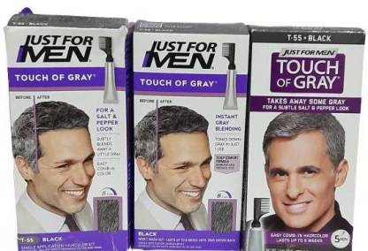 JUST FOR MEN Touch of Gray Hair Treatment , Black - Price in India, Buy JUST  FOR MEN Touch of Gray Hair Treatment , Black Online In India, Reviews,  Ratings & Features 
