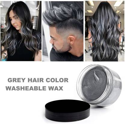 MYEONG wax washable instant hair colour for man and woman style your hair ,  Grey - Price in India, Buy MYEONG wax washable instant hair colour for man  and woman style your
