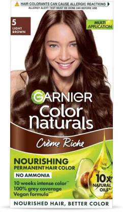 Garnier Color Naturals Creme , Shade 5, Light Brown - Price in India, Buy Garnier  Color Naturals Creme , Shade 5, Light Brown Online In India, Reviews,  Ratings & Features 