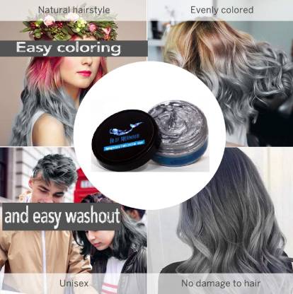 BLUEMERMAID Hair Color Wax Silver Hair Wax For Man & Woman , Gray - Price  in India, Buy BLUEMERMAID Hair Color Wax Silver Hair Wax For Man & Woman ,  Gray Online