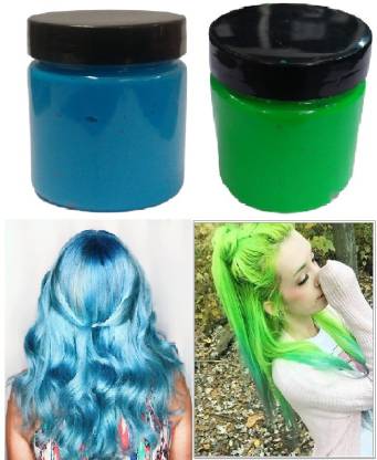 Emijun Man and woman style your hair with color hair wax , green, sky blue  - Price in India, Buy Emijun Man and woman style your hair with color hair  wax ,