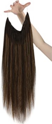 Ekan Clip In Invisible Fluffy Hair Extensions for Thinning hairs for Women  Girls Black Short  Amazonin Beauty