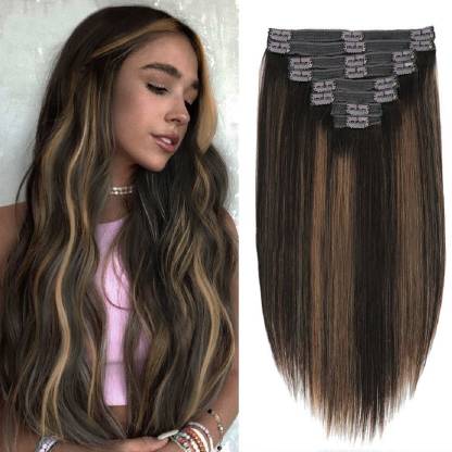 HAVEREAM Curly highlight long women 6 pcs hair extension Hair Extension Price  in India - Buy HAVEREAM Curly highlight long women 6 pcs hair extension Hair  Extension online at 