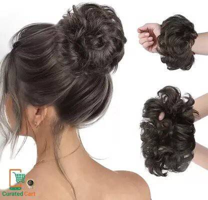Curated Cart Messy Bun / Juda / Artificial / Extension With Elastic Rubber Band piece Synthetic Scrunchies Piece for Women Girls(1PCS BROW) Hair Extension Price in India - Buy Curated Cart Messy Curated Cart Messy Bun / Juda / Artificial / Extension With Elastic Rubber Band piece Synthetic Scrunchies Piece for Women Girls(1PCS BROW) Hair Extension Price in India - Buy Curated Cart Messy