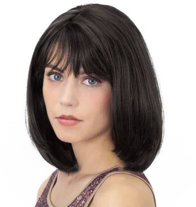 ASG Bob Cut Synthetic Wigs with Bangs Shoulder Length Short Straight Wig  Hair Extension Price in India - Buy ASG Bob Cut Synthetic Wigs with Bangs  Shoulder Length Short Straight Wig Hair