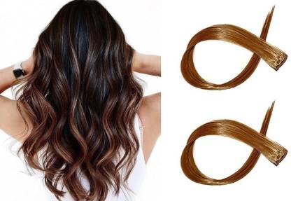 TBC Straight Single Clip Streak Color/ Extension/ Highlights For Girls Hair  Extension Price in India - Buy TBC Straight Single Clip Streak Color/  Extension/ Highlights For Girls Hair Extension online at 