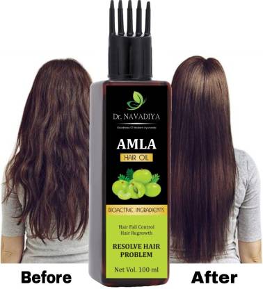 Dr. NAvadiya Amla Hair Oil For Darken, Soft & Shiny Hair Hair Oil - Price  in India, Buy Dr. NAvadiya Amla Hair Oil For Darken, Soft & Shiny Hair Hair  Oil Online