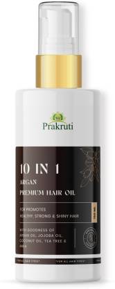 Prakruti Pure Herbs 10 In 1 Argan Premium Hair Oil All Type of Hair Problem  Herbal Growth Hair Oil - Price in India, Buy Prakruti Pure Herbs 10 In 1  Argan Premium