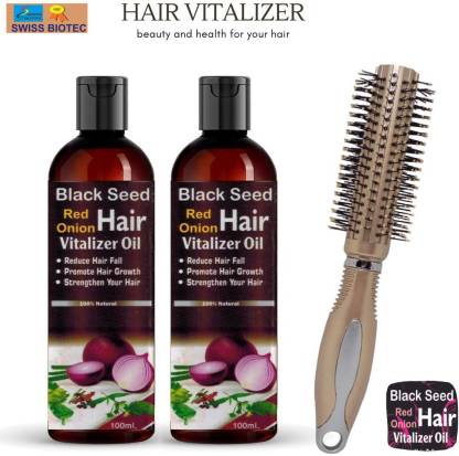 SWISS BIOTEC Best onion Hair Oil for Men & Women Hair Growth with Round Hair  Brush Hair Oil - Price in India, Buy SWISS BIOTEC Best onion Hair Oil for  Men &