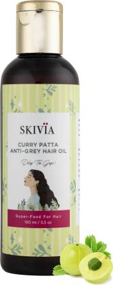 SKIVIA Curry Patta Anti Grey Hair Oil With Vitamin E -Delays Premature  Greying of Hair Hair Oil - Price in India, Buy SKIVIA Curry Patta Anti Grey Hair  Oil With Vitamin E -