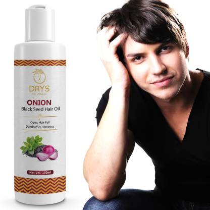 7 Days Onion Hair Growth Oil With Black seed ( For Men & Women ) Hair Oil -  Price in India, Buy 7 Days Onion Hair Growth Oil With Black seed (