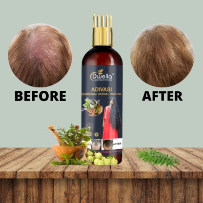 DWELLA HERBOTECH Adivasi Bhringraj Herbal Hair Oil  For Damaged Hair  For  Men  Women Hair Oil  Price in India Buy DWELLA HERBOTECH Adivasi  Bhringraj Herbal Hair Oil  For