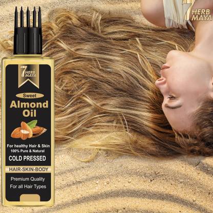 Aditya Sweet Almond Oil for Skin,Hair and Body massage 400ml main image 1